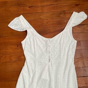 Wayf White Eyelet Dress